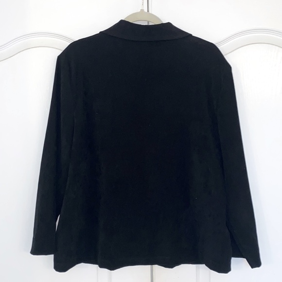Briggs New York black, faux suede swing jacket. - Picture 4 of 4
